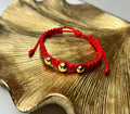 Pulsera Hilo 3 Balines Lisos Unisex